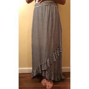 Stripped Maxi Skirt
