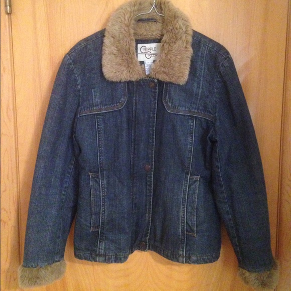 Fur-lined Jean jacket - Picture 1 of 4