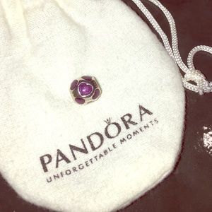 Pandora Purple Hearts charm