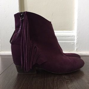 Purple Matisse fridge booties