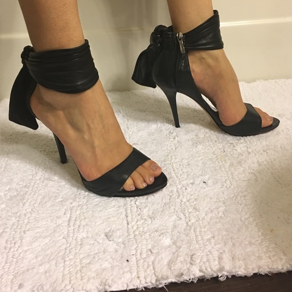 Guess leather black heels - Picture 1 of 4