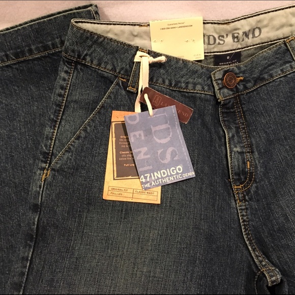 🌷SALE!🌷Lands' End Jeans NEW with Tags NWT Size 8 - Picture 3 of 3