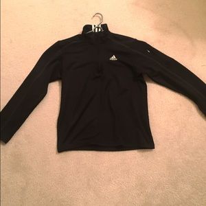 Black Adidas quarter zip pull over