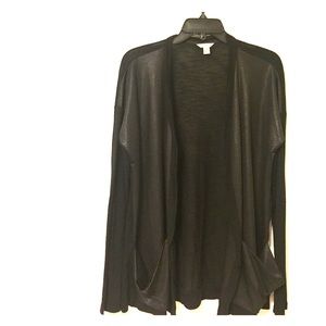 Black knit Calvin Klein cardigan
