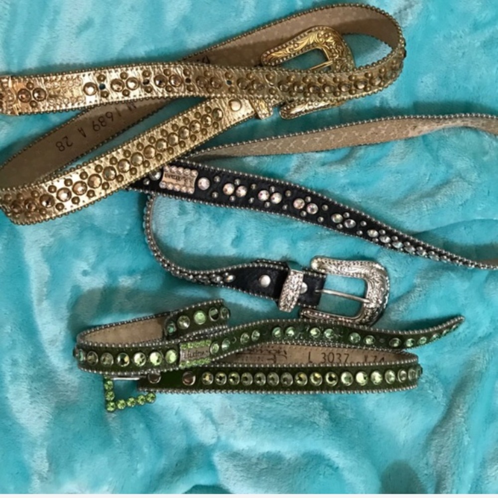 Authentic B.B. Simon belts they will fit 26/27/28