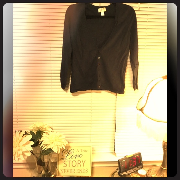 Ann Taylor Navy Cardigan Petite Small