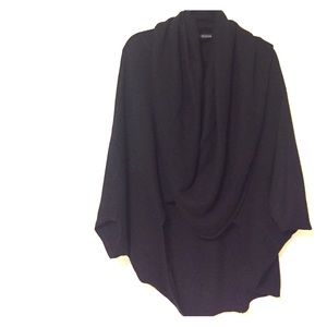 Exaggerated cowl neck pullover