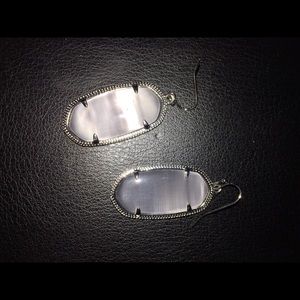 Silver Kendra Scott Elle earrings