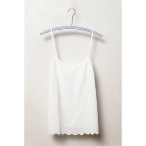 E by Eloise scalloped cami in white