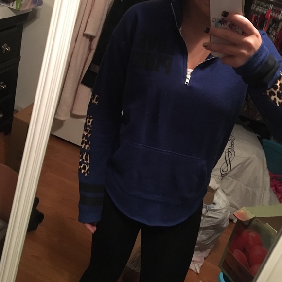 PINK quarter zip sweatshirt