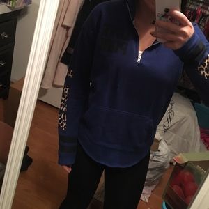 PINK quarter zip sweatshirt