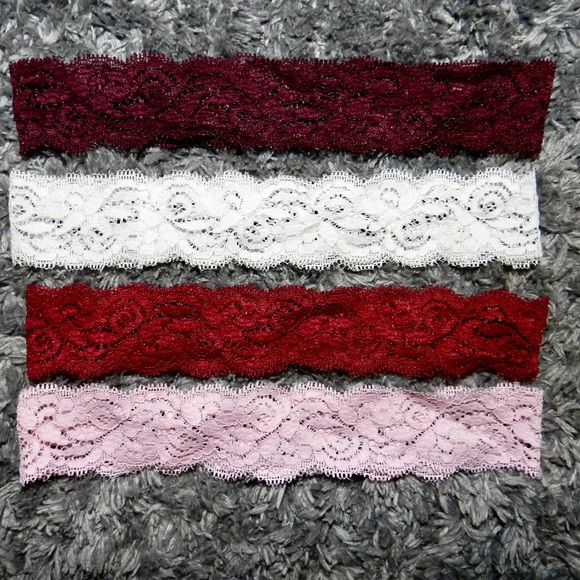 Bundle of FOUR Lace headbands NWOT