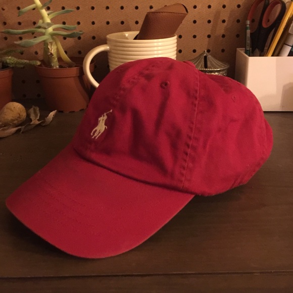 red polo hat leather strap