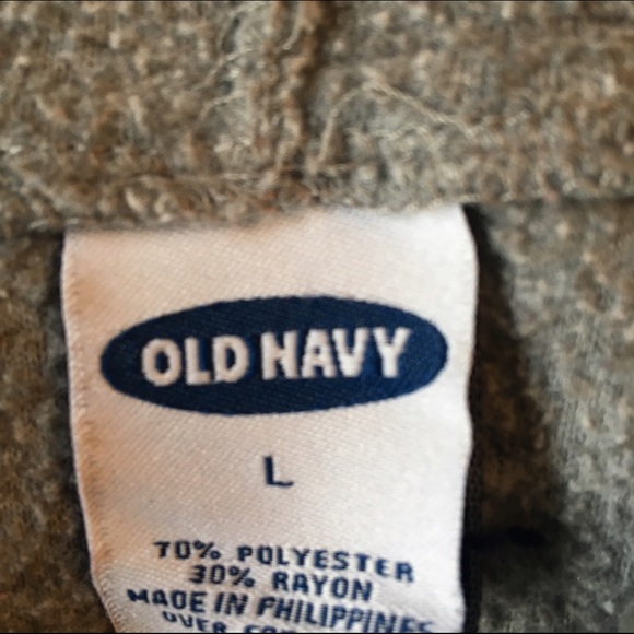 Gray Old Navy Quarter Zip Hooded Jacket - Picture 3 of 5