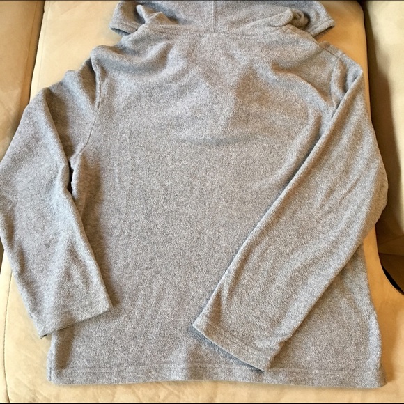 Gray Old Navy Quarter Zip Hooded Jacket - Picture 4 of 5