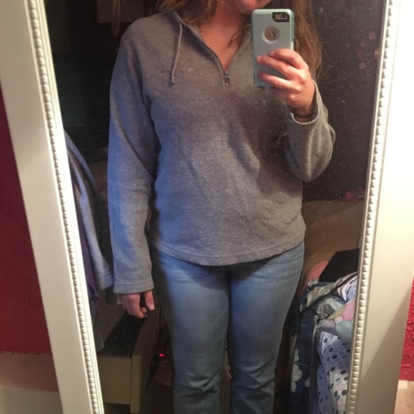 Gray Old Navy Quarter Zip Hooded Jacket - Picture 5 of 5