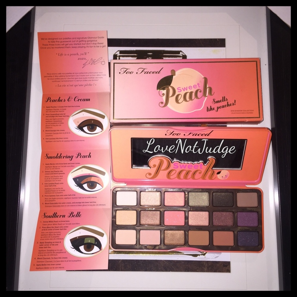 AUthentic NWT TOO FACED SWEET PEACH SCENT PALETTE
