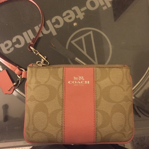 Coach picked wallet clutch