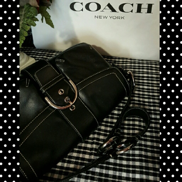 Coach Hobo Style Front Buckle Purse - Picture 2 of 8