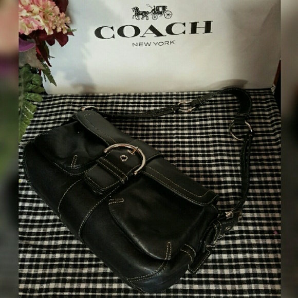 Coach Hobo Style Front Buckle Purse - Picture 3 of 8