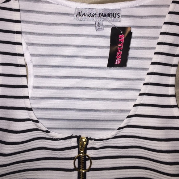 Front Zipper Stripped dress from Almost Famous - Picture 3 of 4