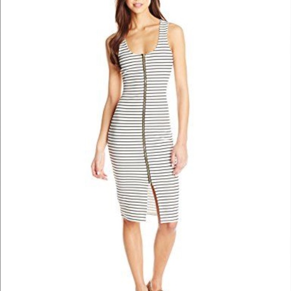 Front Zipper Stripped dress from Almost Famous - Picture 1 of 4