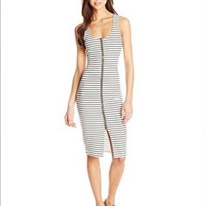 Front Zipper Stripped dress from Almost Famous
