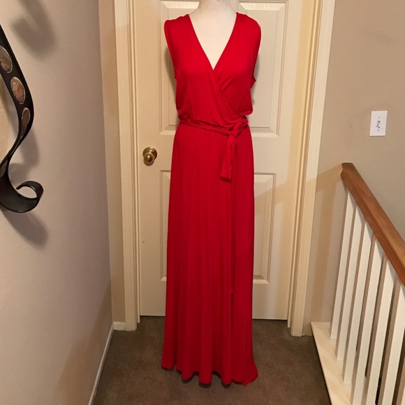 Dresses & Skirts - Maxi Wrap Dress -Red