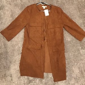 HM SUEDE BROWN COAT