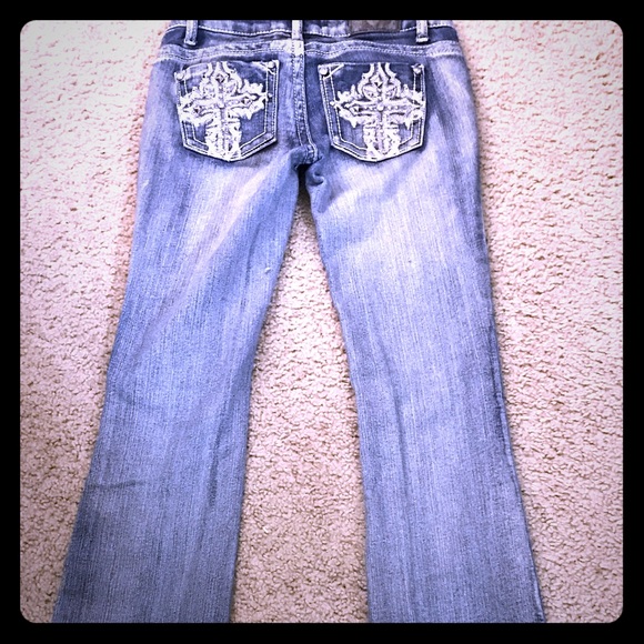 ZCO studded cross jeans