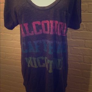 Alcohol caffeine nicotine tee