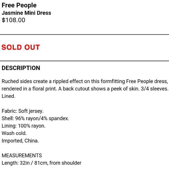 Free People Jasmine Dress - Picture 4 of 4