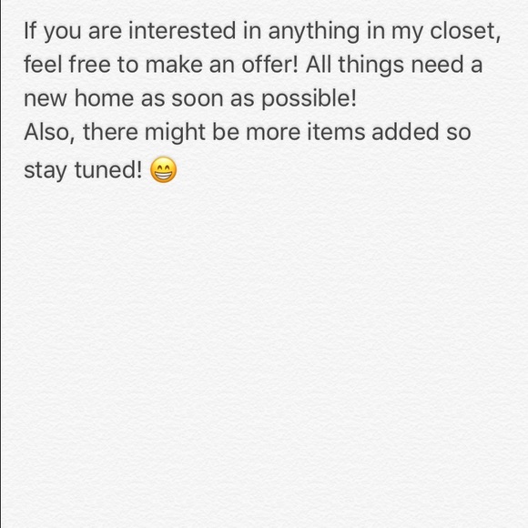 OFFERS & NEW THINGS SOON!