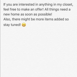 OFFERS & NEW THINGS SOON!