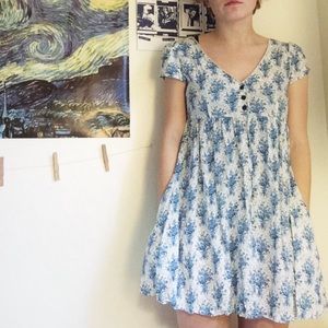 Blue Floral Sundress