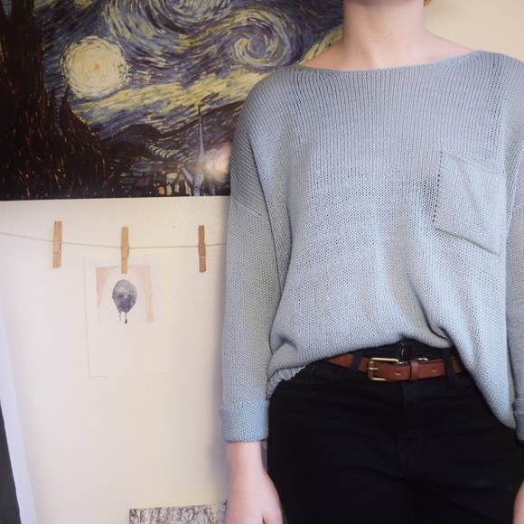 Blue Knit Sweater