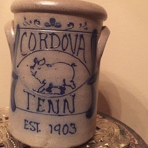 Vintage Rockdake salt glaze crock