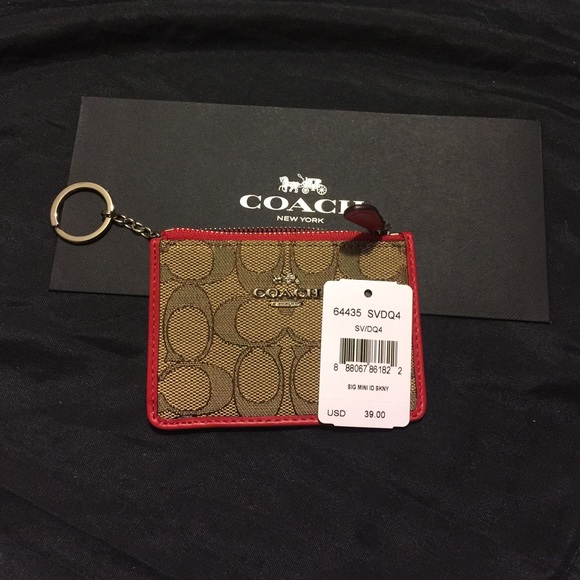NEW COACH signature mini skinny wallet $$ IS FIRM - Picture 4 of 4