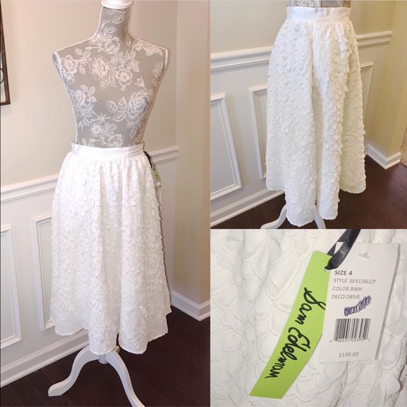 Sam Edelman textured White Skirt