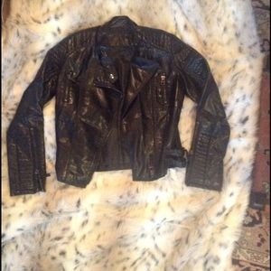 Faux leather biker jacket OFFERS/TRADES WELCOME!