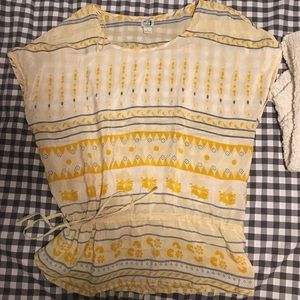 Over sized silk Lucky Brand top