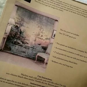 Thomas Kincade Accents Thomas Kinkade Window Art Curtains Sea Of