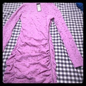 Fitted BCBG long sleeve lace dress