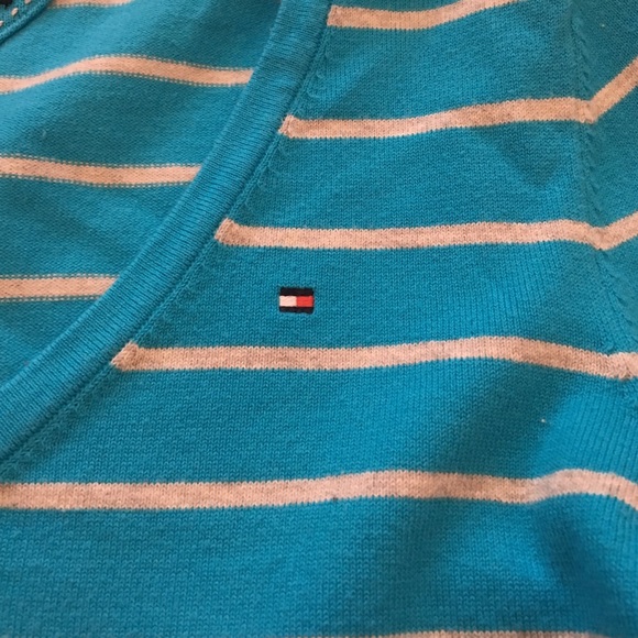 Blue and grey Tommy Hilfiger sweater - Picture 3 of 4