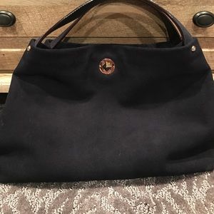 Kate Spade navy suede tote