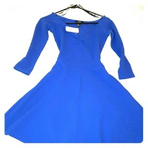 NWT Forever 21 Royal Blue Skater Dress