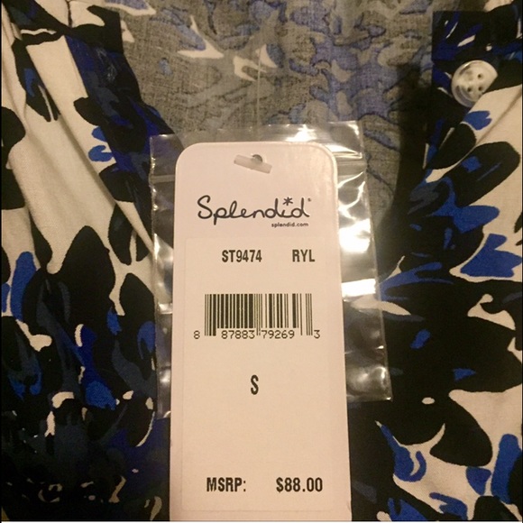 Splendid floral tank top, size Small, NWT - Picture 2 of 4