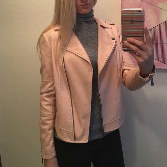 Bcbg Generation Light Pink Perforated Jacket - image 4