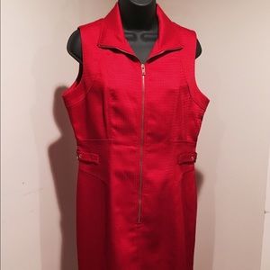Tahari Arthur Levine true red dress size 10