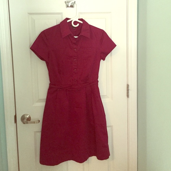 Purple collared dress